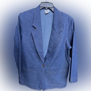 Vintage Koret Denim Blue Women's Jean Jacket, size 12